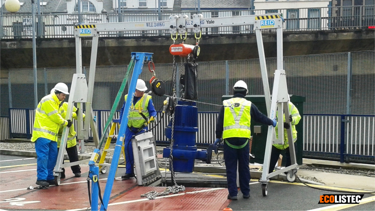 Aluminium Portalkran und Drehkran für Mannsicherung und Lasten