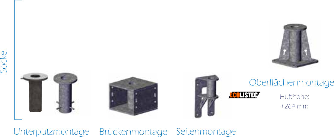 sockel für drehkran porta davit